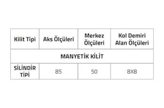Diğer 126600694 Manyetık Silindir Tipi Kilit Tek Ebat Lc100Lt01Y Nb