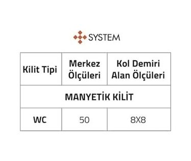 Diğer 126601559 Sürme Kapı Kilidi Entegre Çekme Saplı Tek Ebat Lc201Lt03 Nb