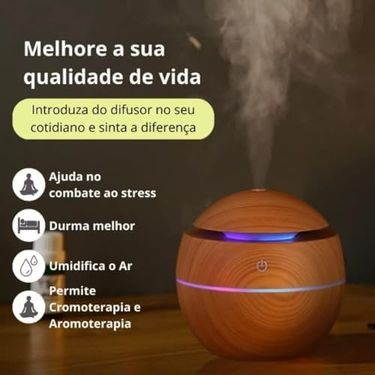 Diğer 126603946 Ahşap Görünümlü Küre Hava Nemlendirici, Led Rgb Işıklı, Ultrasonik Aroma Difüzör, 10 Cm 1.0 Ahşap Yeşil