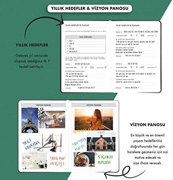 Diğer 126619889 Fz Tarihsiz Haftalık Planlayıcı Deri Ajanda Etnik, Yeşil