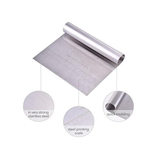 Diğer 126622396 Çelik Hamur Kesici,metal Hamur Sıyrıcı,pasta Sıyırma Aparatı,hamur Dilimleyici,pasta Ve Pastacılık İçin Çelik Şekillendirici Ve Hamur Porsiyonlayıcı
