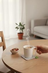 Diğer 126622594 Life Poşet Ve Bitki Çayı İçin 300 Ml Özel Seramik Beyaz Kupa Mıt1268