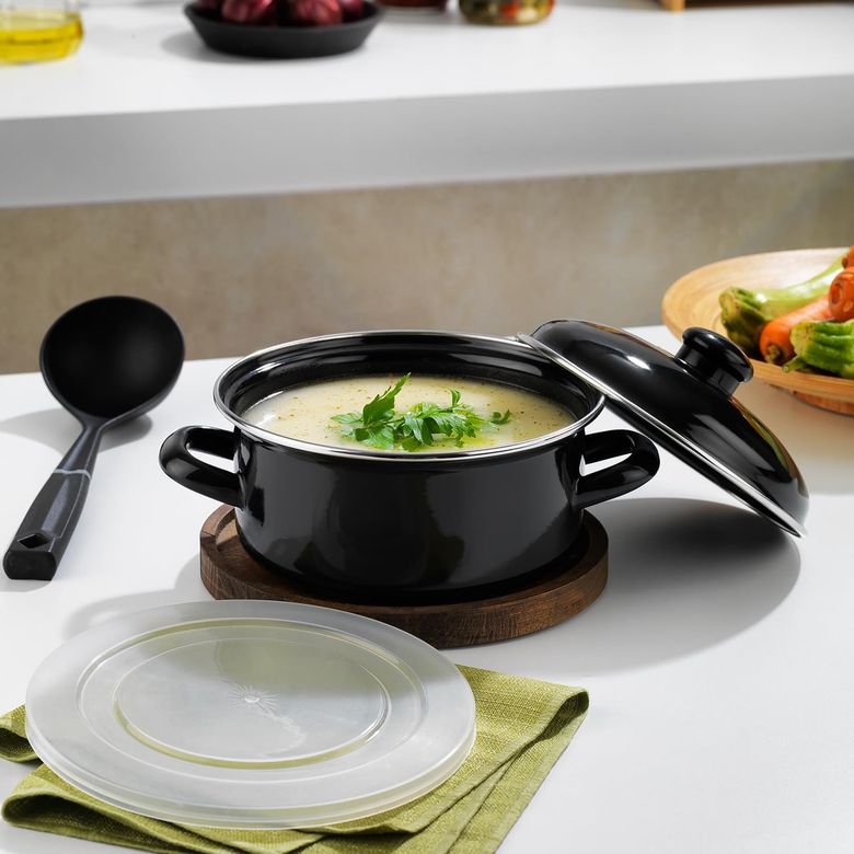 Diğer 126623080 Komfort Pişir Sakla Tencere 18 Cm-Siyah