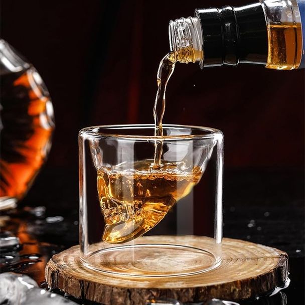 Diğer 126624246 Kuru Kafa Shot Bardağı Bardak Dayanıklı Borosilikat Cam Bardak Kahve Sunum Bardağı