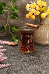 Diğer 126624390 12'li Çay Bardağı Kristal Kesme Bardak Sadece Bardak