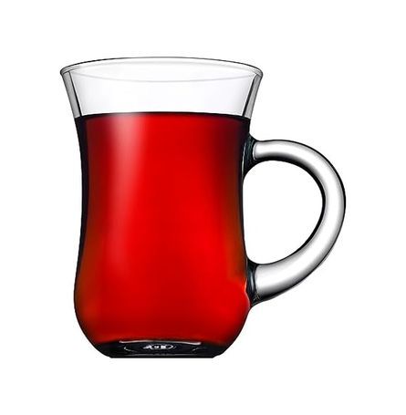 Diğer 126624709 -G4 Çay Bardak 6 Lı Kulplu Çay Bardağı