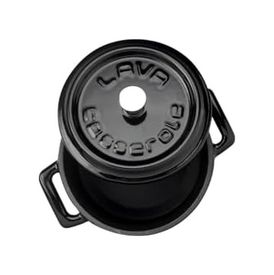 Diğer 126625846 Metal Döküm Mini Tencere, 10 Cm, 0.35 L Hacim, Siyah