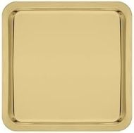 Diğer 126627606 Paslanmaz Çelik Sunum Tepsisi,, 21X21 Cm, Çay Kahve Pasta Tatlı Servisi, 2 Adet