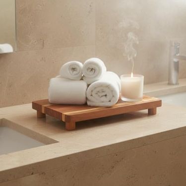 Diğer 126627933 Doğal Akasya Ahşap Ayaklı Sunum Standı Ve Servis Tepsisi 25X18 Cm Dikdörtgen Yükseltici, Banyo Tezgahı, Mutfak Ve Kahve Köşesi Düzenleyici