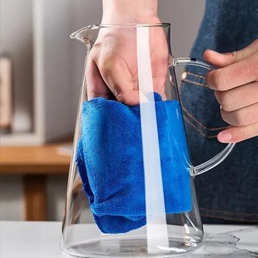 Diğer 126628155 Borosilikat Cam Sürahi Süzgeçli Paslanmaz Çelik Kapaklı, Dayanıklı Soğuk & İçecek Servis Sürahisi 1800 Ml Detoks İçecek Sürahisi Soğuk Ve İçecekler İçin