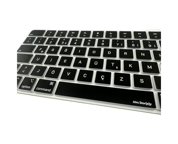 Diğer 126631591 Keyboard 3 A2449 A2450 Türkçe F Klavye Koruyucu Iso Ters L Enter Uyumlu Id Li Model İçin Ultra İnce Silikon Kaplama Toz Ve Sıvı Koruma Keyboard Cover Siyah