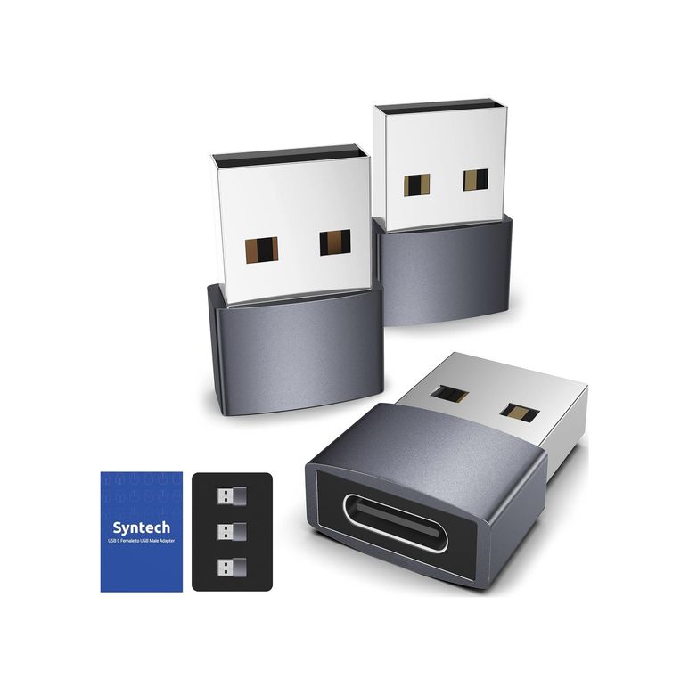 Diğer 126632826 Syntech Usb C Kadın - Usb Erkek Adaptör 3'lü Paket Seyahat Olması Gerekenler, Alüminyum Usb C - Usb Adaptörü, Tip C Şarj Kablosu Güç Dönüştürücü 15 Airpods Carplay Vb. İle