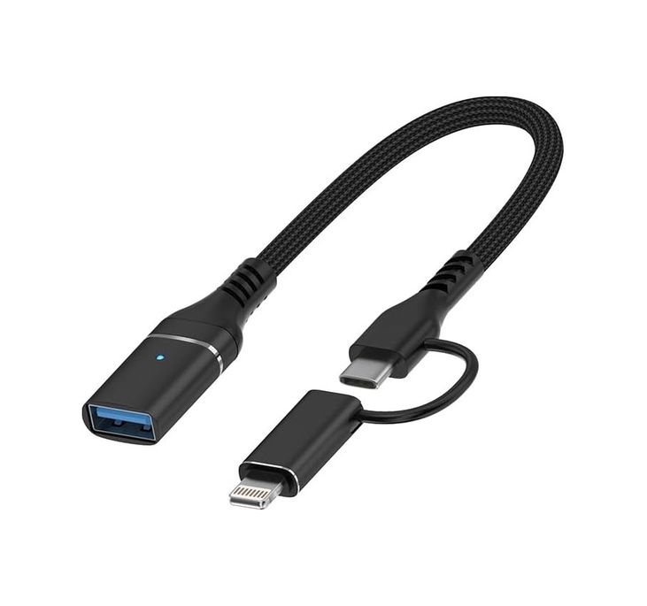 Diğer 126633062 2 İn 1 5Gbps Type-C And 8 Pin To Usb 3.0 Otg Adaptör Telefon Ve Notebook Uyumlu Ads-619