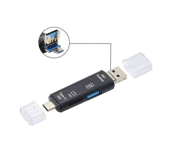 Diğer 126633242 6850 Otg 3In1 Type-C Ve Micro Usb Tf Çevirici Dönüştürücü Kart Okuyucu Telefonlarda Tüm Otg Fonksiyonlarını Destekler Hem Mikro Usb Hem Type-C Cihazlar İle Çalışır