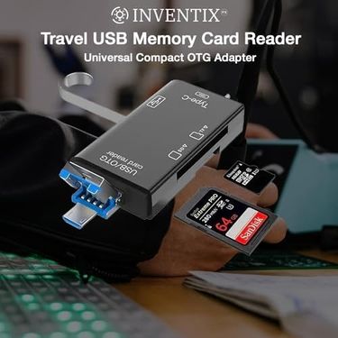 Diğer 126633550 Seyahat Usb Bellek Kartı Okuyucu Mikro Ve Düzenli Sd Kartlar Seyahat İçin - 6 İn 1 Dizüstü Güvenli Dijital Evrensel Kompakt Otg Adaptörü