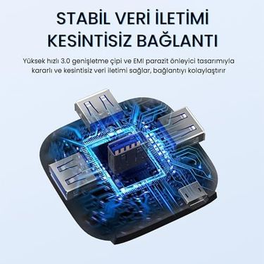 Diğer 126633623 4 Port Usb 3.0 Çoklayıcı Hub Beyaz