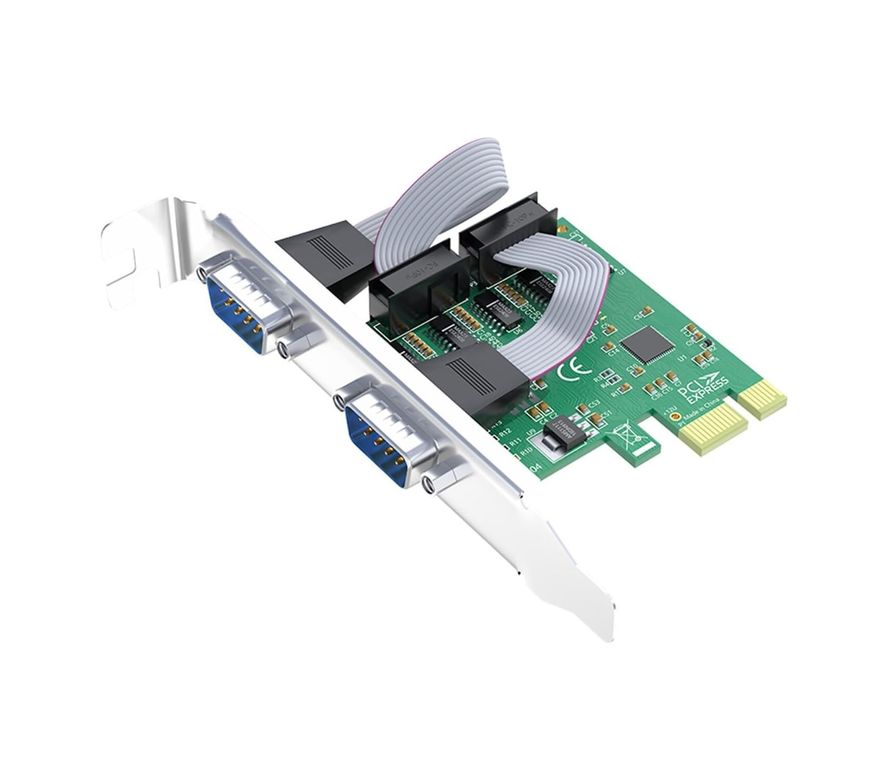 Diğer 126635285 Veggieg Pcı To 2 Port 9 Pin Rs-232 Seri Com Db9 Genişletme Kartı