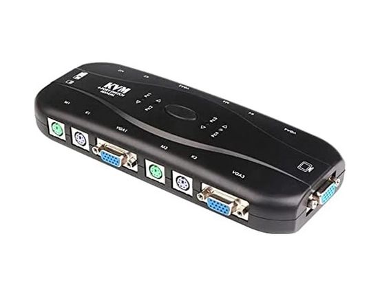 Diğer 126638760 4 Port Kvm Switch 4 Port Ps2 Kvm Switch