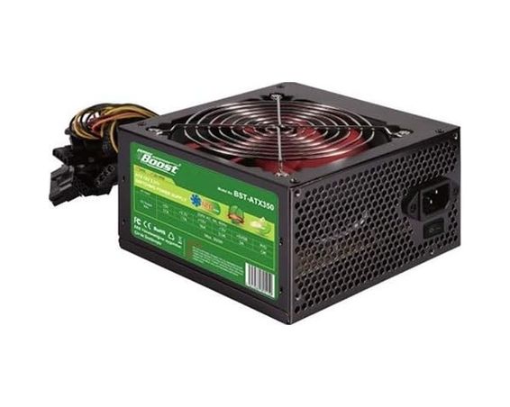 Diğer 126639468 Shadesu Powerboost Bst-Atx350R 350W Atx Psu Ppfc 12Cm Kırmızı Fanlı Retail Box