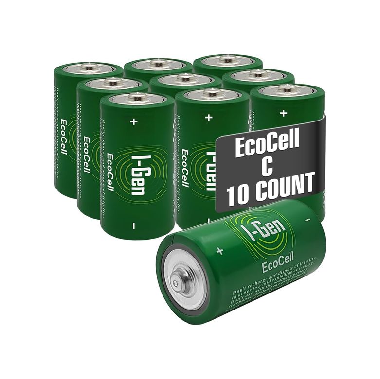 Diğer 126662047 Ecocell Çinko Karbon C Boy R14 1.5V Pil 10'lu Paket