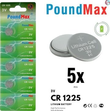 Diğer 126662054 1225 Cr1225 Dl1225 3 V Lityum Düğmeli Piller 5'li Paket