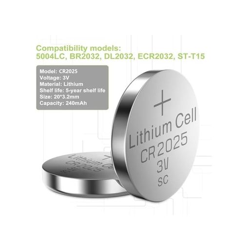 Diğer 126662367 Cr2025 Pil 5'li Paket Lityum Düğme Pil 3V 2025