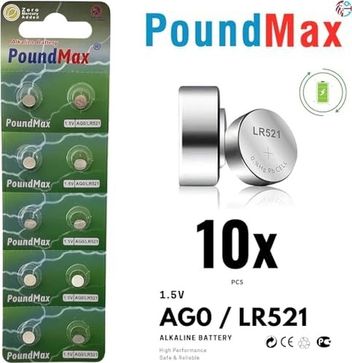 Diğer 126662617 10 Adet Ag0 Lr521,lr63,379 1.5V Alkalin Düğme Pil