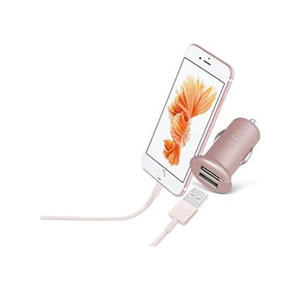 Diğer 126663837 Sbs 5513 2 Mini Girişli Usb Araç Şarj Cihazı, Pembe
