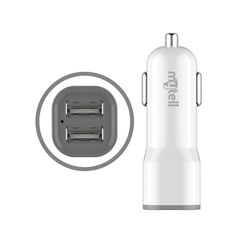 Diğer 126663920 Araç Şarjı My-A5 Usb Başlık 2 Usb'li 2100 Mah, Beyaz