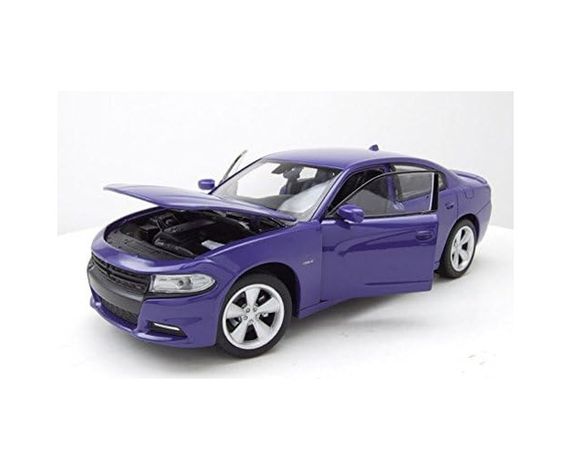 Diğer 126668076 Dodge Charger R/t 2016 Lila, Model Araba 1:24 / Welly