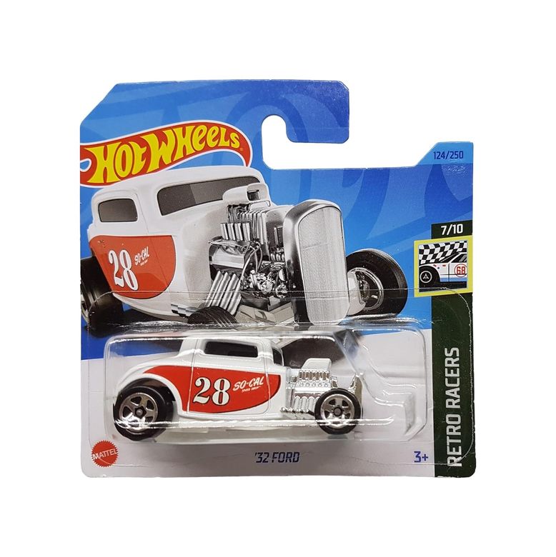 Diğer 126668175 - 32 - Retro Racers 7/10 - Hkh04 - Short Card - Socal - Beyaz - Mattel 2023