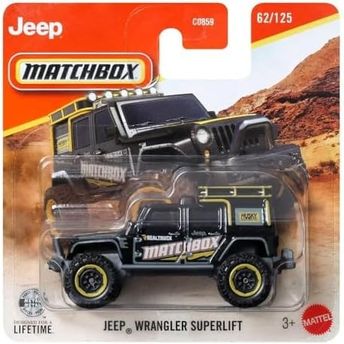 Diğer 126668986 C0859 Matchbox 1:64 Tekli Arabalar Jeep Wrangler Superlıft Jhn74