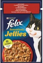 Diğer 127246971 Pouch Sensation Jellies Sığır Etli Ve Domatesli Yetişkin Kedi Konservesi 85 Gr