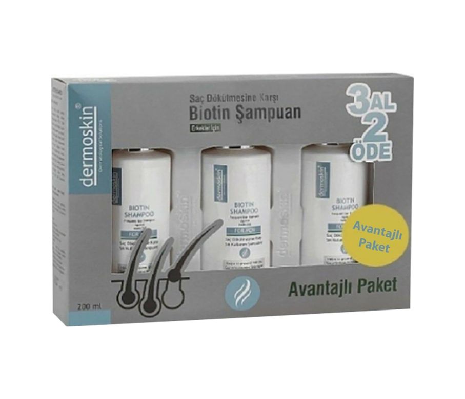 Diğer 128806648 Biotin Şampuan 3 Al 2 Öde Kofre Erkek 1 Paket 1 X 200 Ml