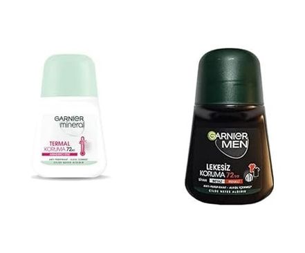Diğer 128806999 Mineral Termal Koruma Roll-On Deodorant + Men Lekesiz Koruma Roll-On Deodorant