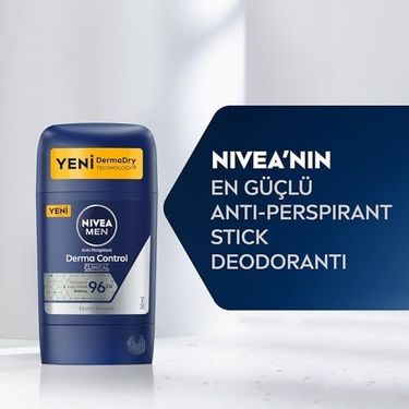 Diğer 128807118 Men Erkek Stick Deodorant Derma Control Clinical 50 Ml, 96 Saat Üstün Koruma Açık Bej
