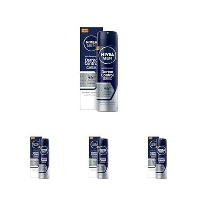 Diğer 128808331 Men Erkek Sprey Deodorant Derma Control Clinical 150 Ml, 96 Saat Antiperspirant Koruma,ekstra Kuruluk,alkolsüz 4 Paketi