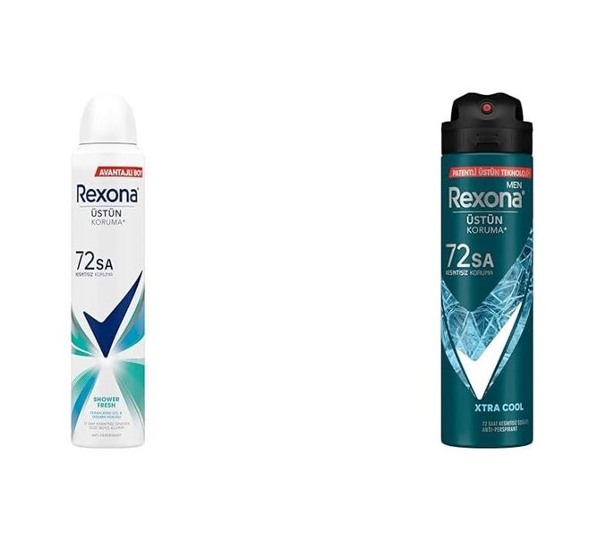 Diğer 128808561 Kadın Sprey Deodorant Shower Fresh 72 Saat Kesintisiz Üstün Koruma 200 Ml 1 Rexona Men Erkek Sprey Deodorant Xtra 72 Saat Kesintisiz Üstün Koruma 150 Ml 2