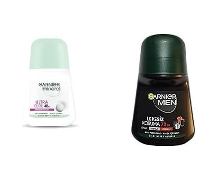Diğer 128808670 Mineral Ultra Kuru Roll-On Deodorant + Men Lekesiz Koruma Roll-On Deodorant