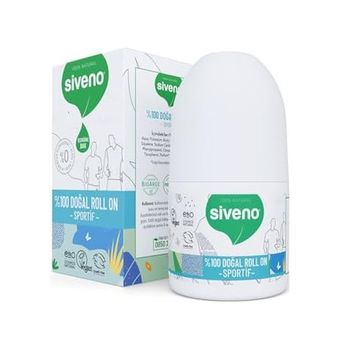 Diğer 128808737 Siveno %100 Doğal Roll-On Sportif Sporcu Deodorant Ter Kokusu Önleyici Bitkisel Lekesiz Vegan 50 Ml