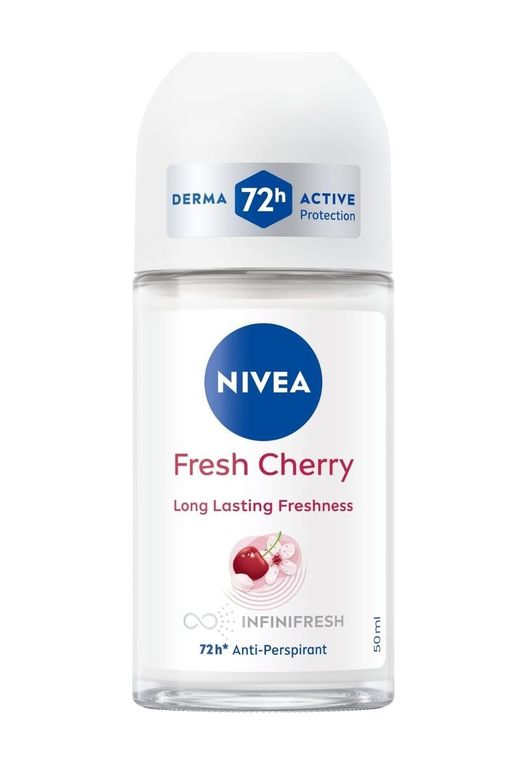 Diğer 128808804 Kadın Roll On Deodorant Fresh Cherry, 72 Saat Anti-Perspirant Koruma, 50Ml