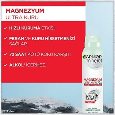 Diğer 128809167 Mineral Magnezyum Ultra Kuru Sprey Deodorant Açık Bej