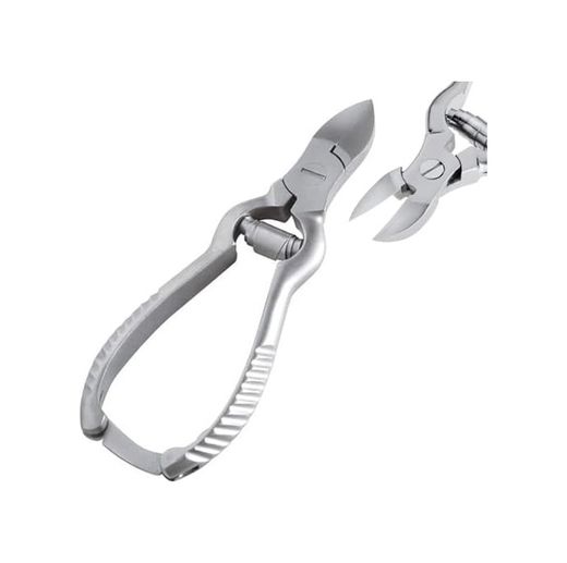 Diğer 128830185 Çift Yaylı Tırnak Makası, 14 Cm, Paslanmaz Çelik, Kilit Mekanizmalı, Metalik Gri, Mb-Tım-001