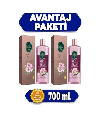 Diğer 128830793 2 Adet Doğal Gülsuyu 700Ml