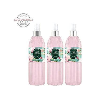 Diğer 128831599 Manolya Çiçeği Kolonyası Silindir Pet Sprey Şişe 150 Ml X 3 Adet