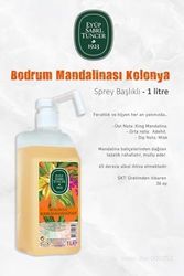 Diğer 128831622 6 Adet Bodrum Mandalinası Sprey Başlıklı Kolonya 1 Lt Ve Rosıe