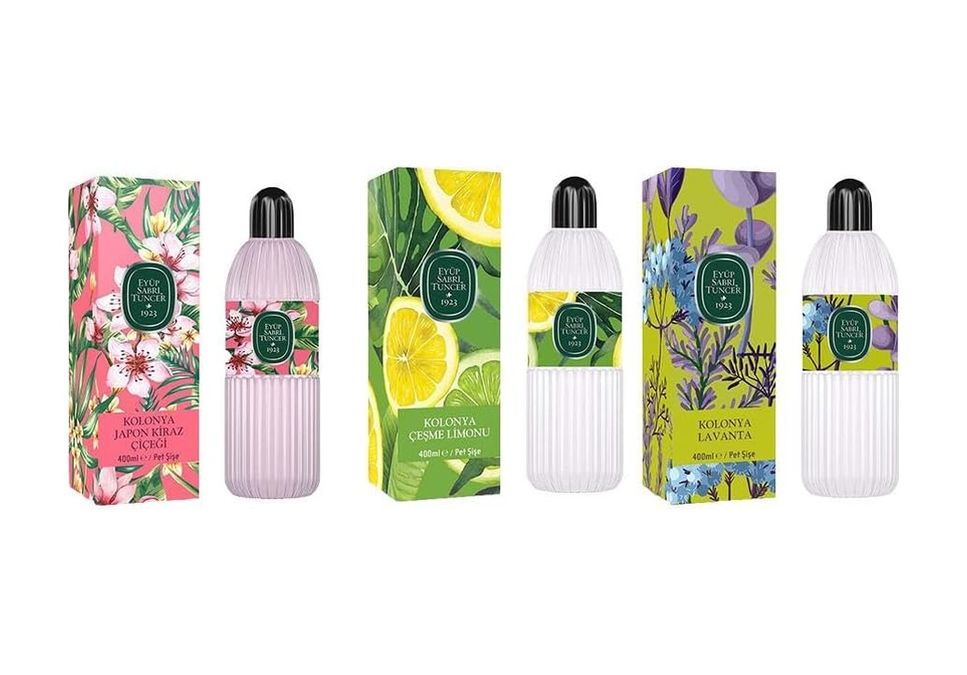 Diğer 128831858 Kolonya Kiraz Çiçeği, Çeşme Limonu Ve Lavanta Pet Şişe 400 Ml
