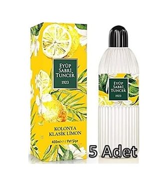 Diğer 128832254 Klasik Limon Kolonyası 80 Derece Şişe 400Mlx5