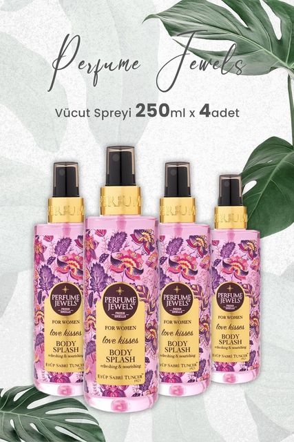 Diğer 128832505 Pj Body Splash Kisses 250 Ml X 4 Adet