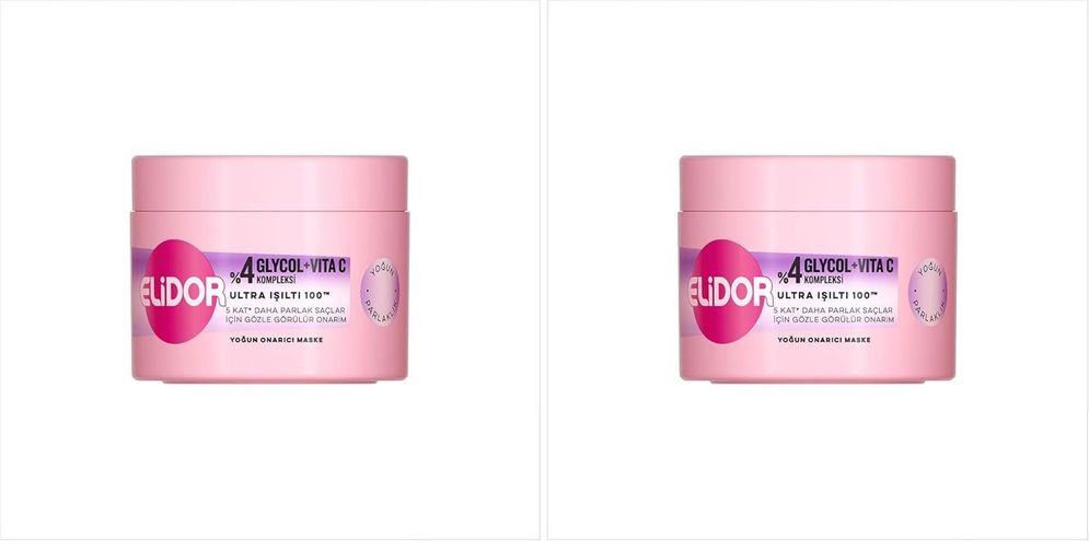 Diğer 128833533 Elidor Ultra Işıltı 100 Yoğun Onarıcı Maske 220 Ml 2 Paketi